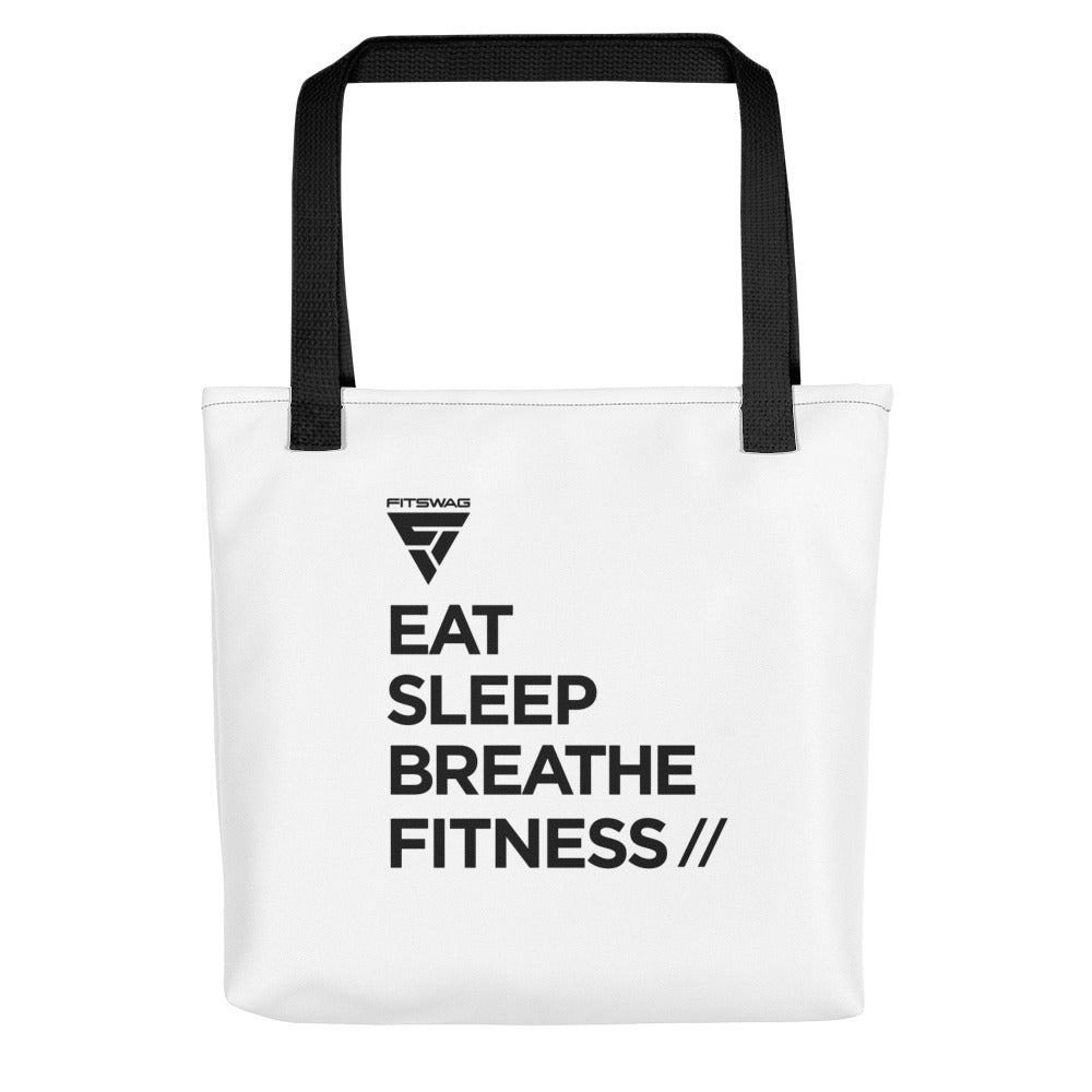 Eat Sleep Breathe Fitness // Tote bag
