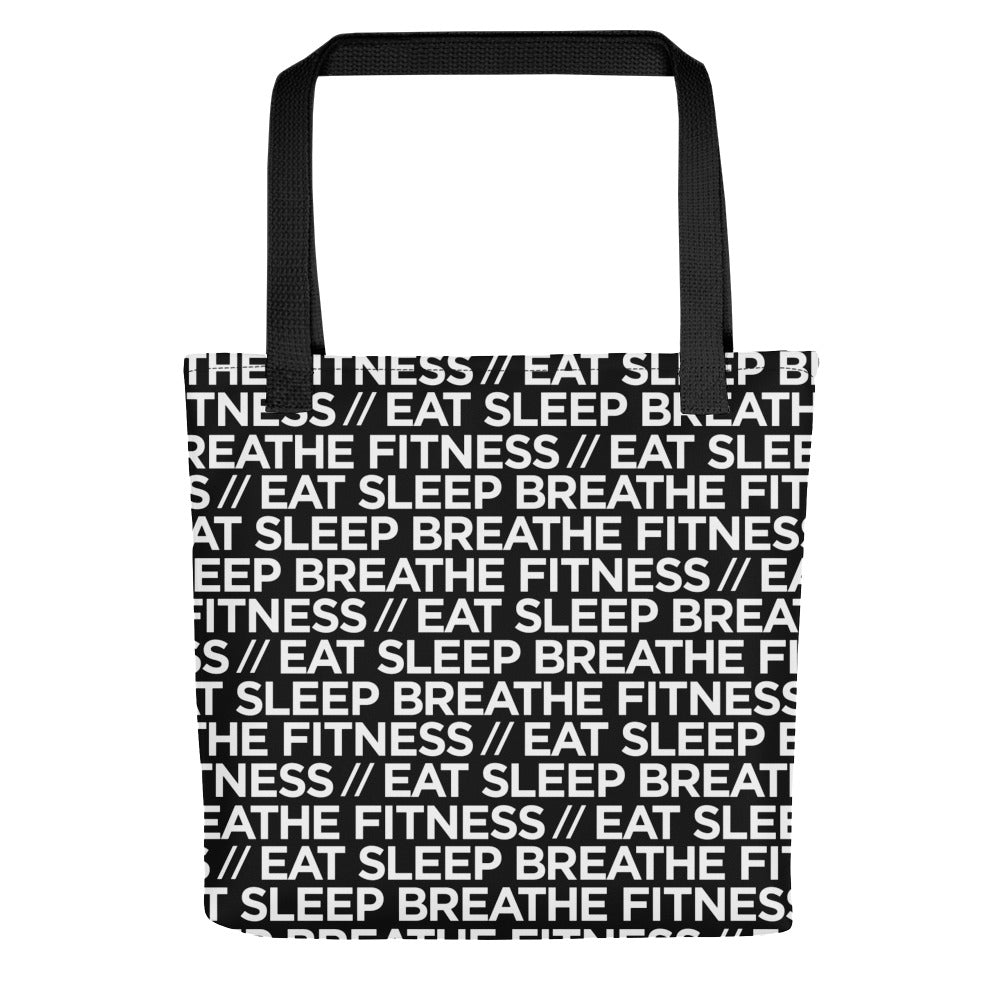 Eat Sleep Breathe Fitness Tote bag