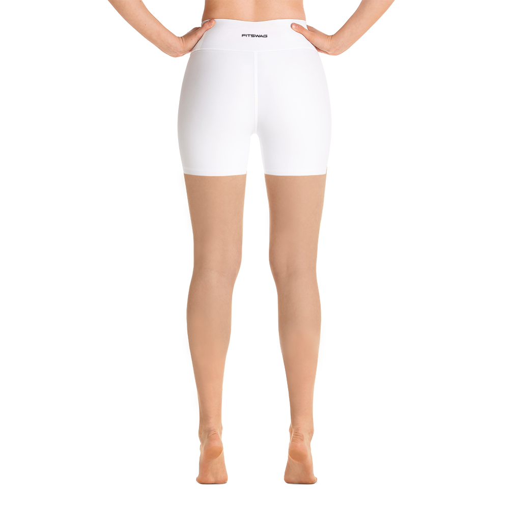 High Waist Biker Shorts - White