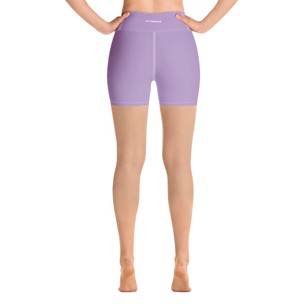High Waist Biker Shorts - Lavendar