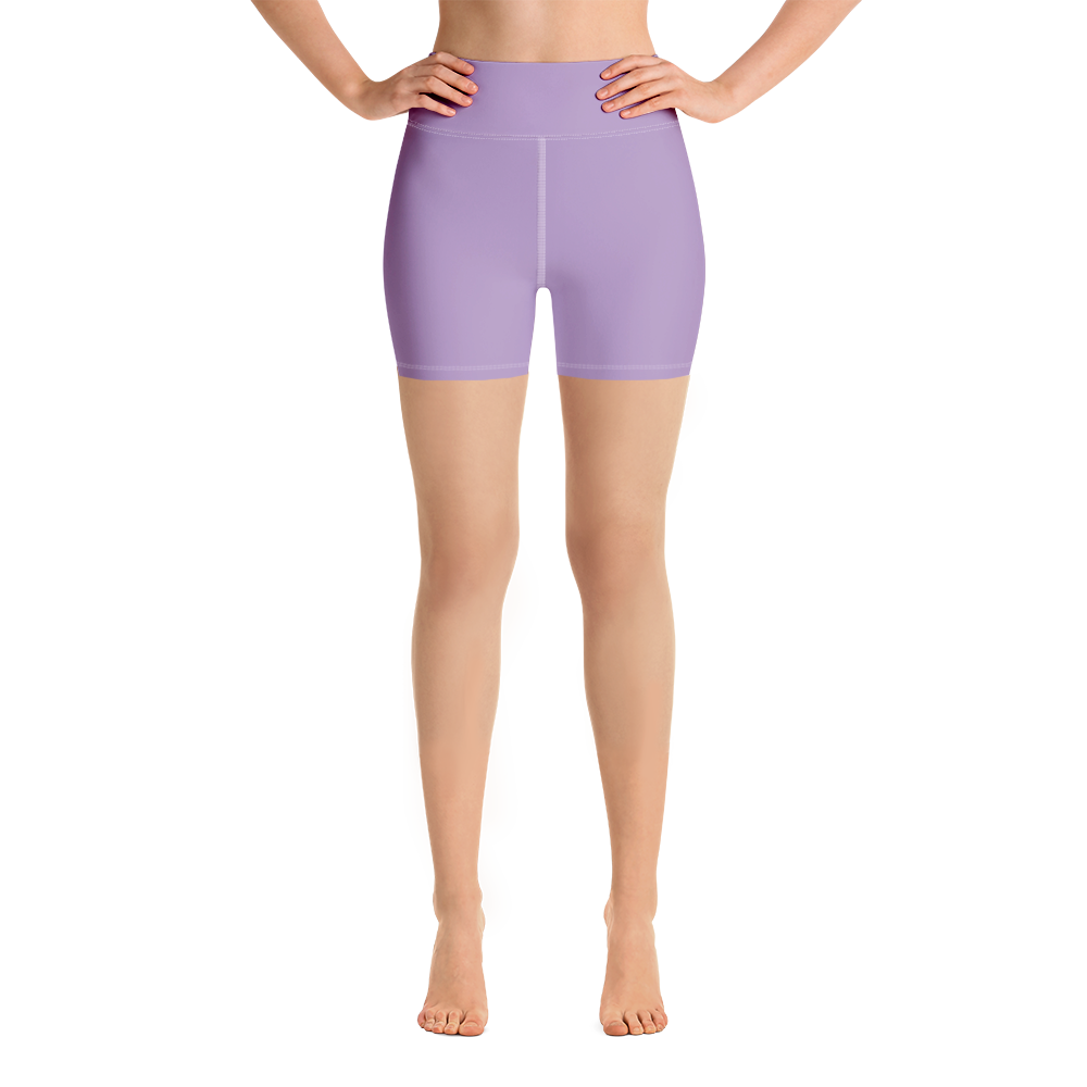 High Waist Biker Shorts - Lavendar