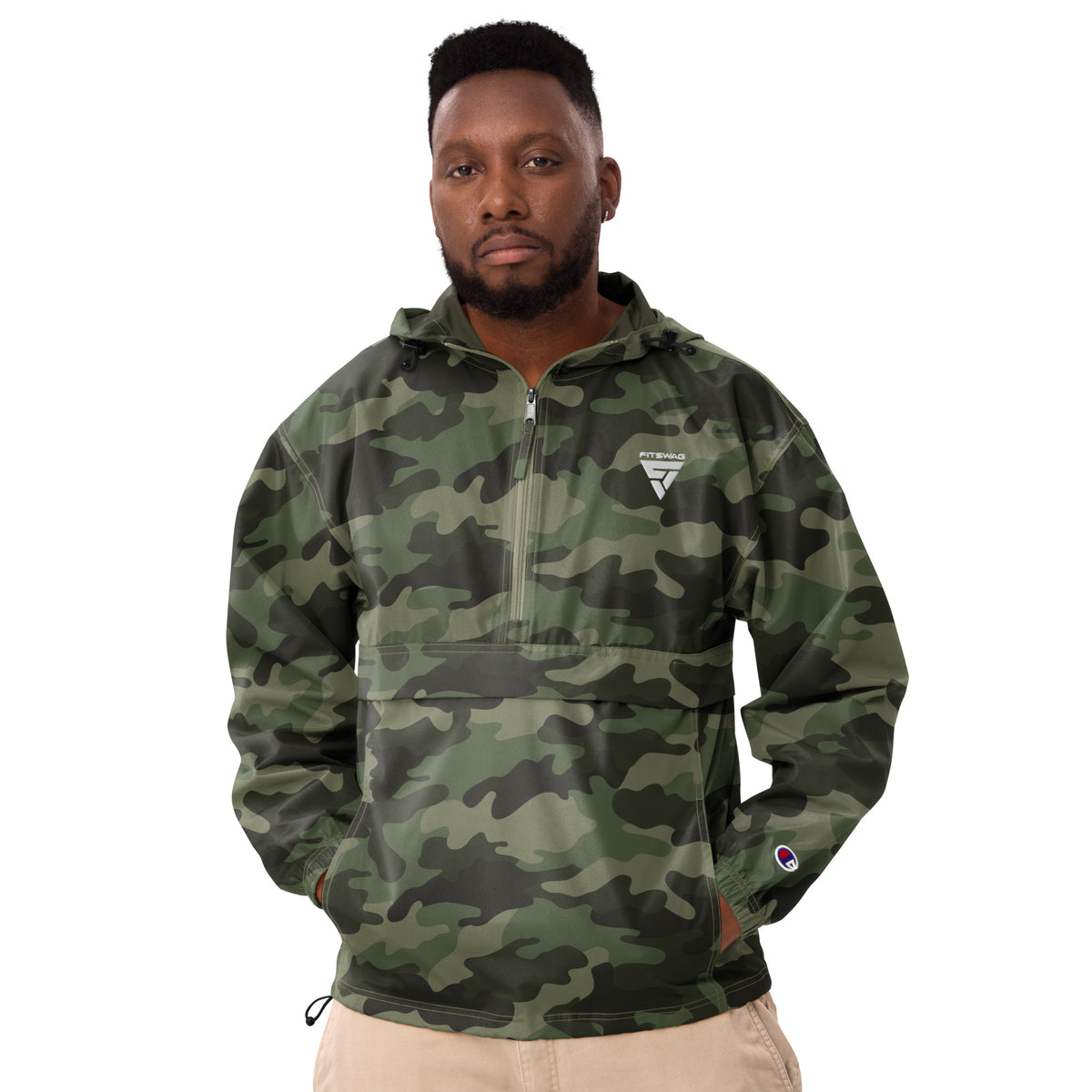 Men&#39;s Embroidered Champion Packable Jacket
