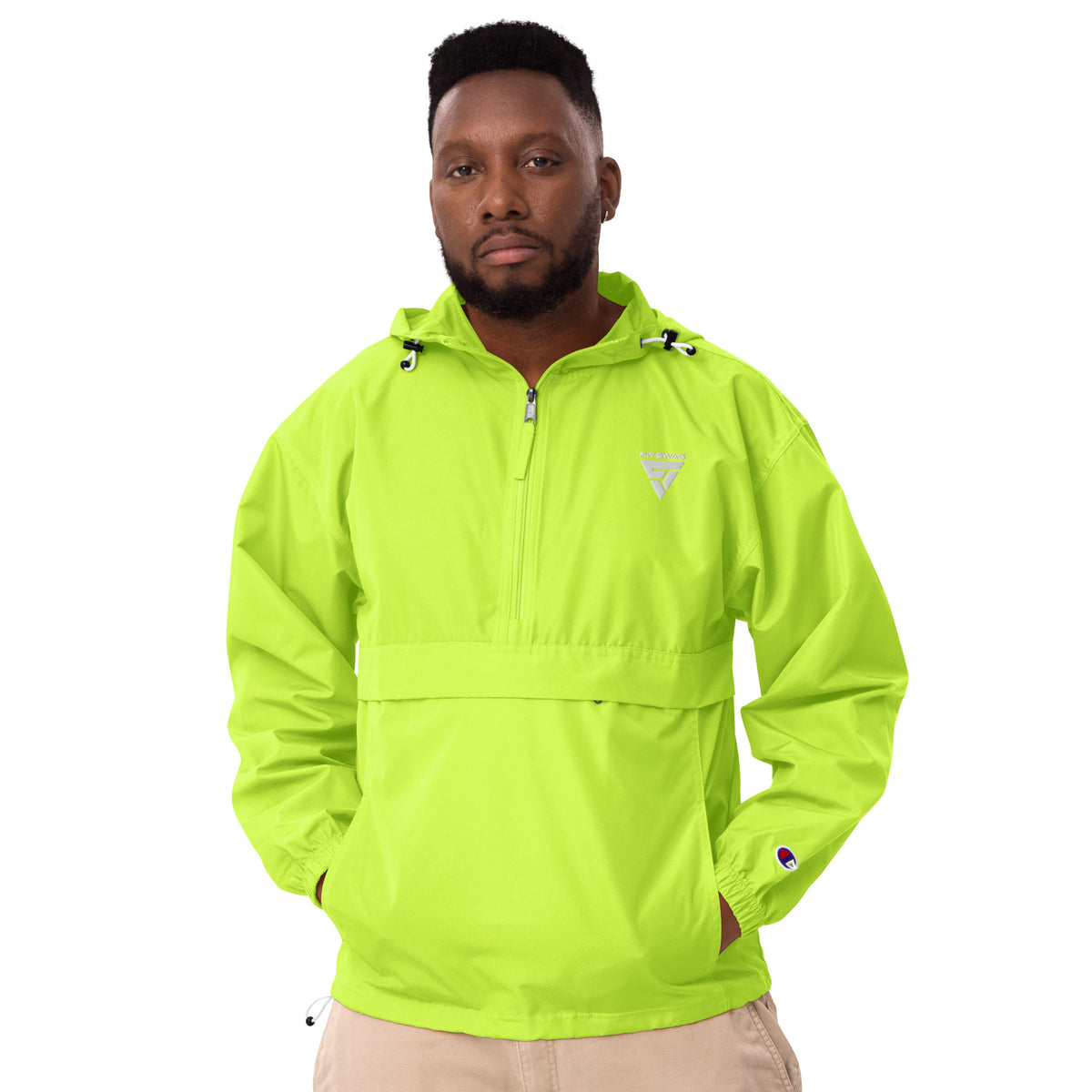 Men&#39;s Embroidered Champion Packable Jacket