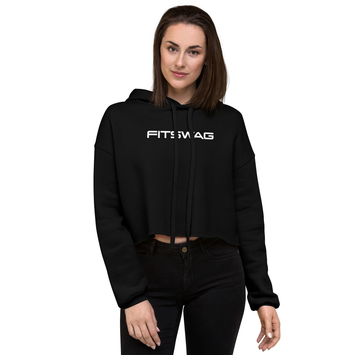 All The Vibes Crop Hoodie