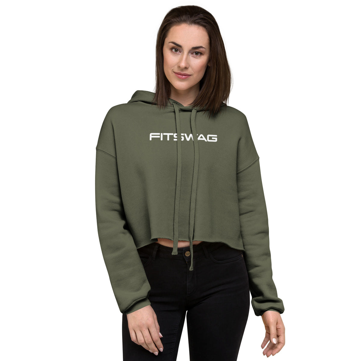 All The Vibes Crop Hoodie